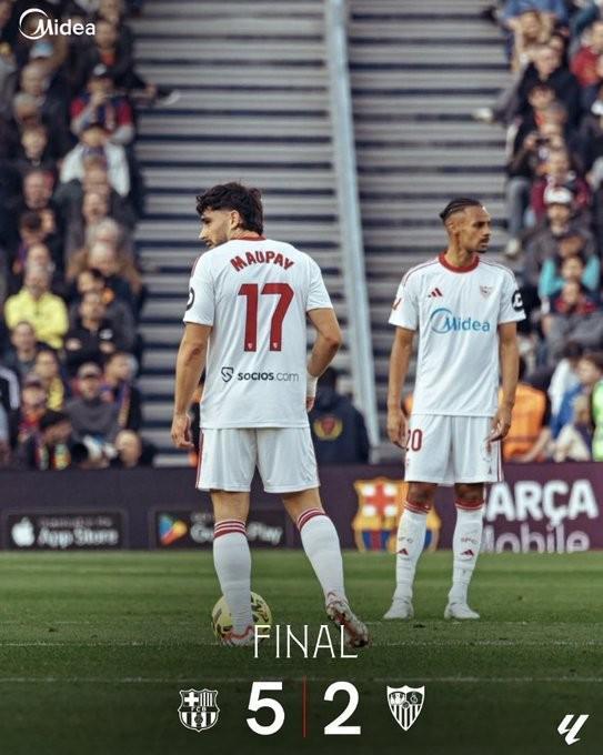 世界杯比赛在线观看入口-2-5不敌巴萨，塞维利亚已连续52场西甲客战西超三强未能取胜